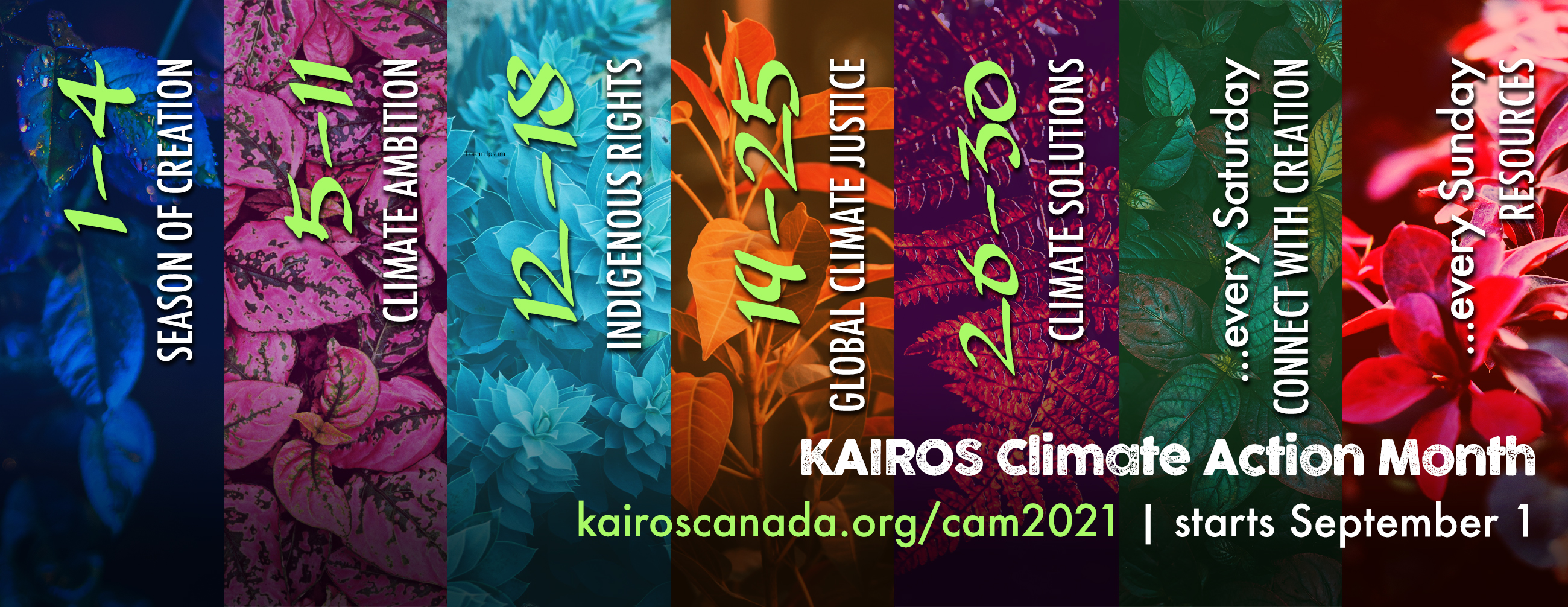 KAIROS Climate Action Month graphic