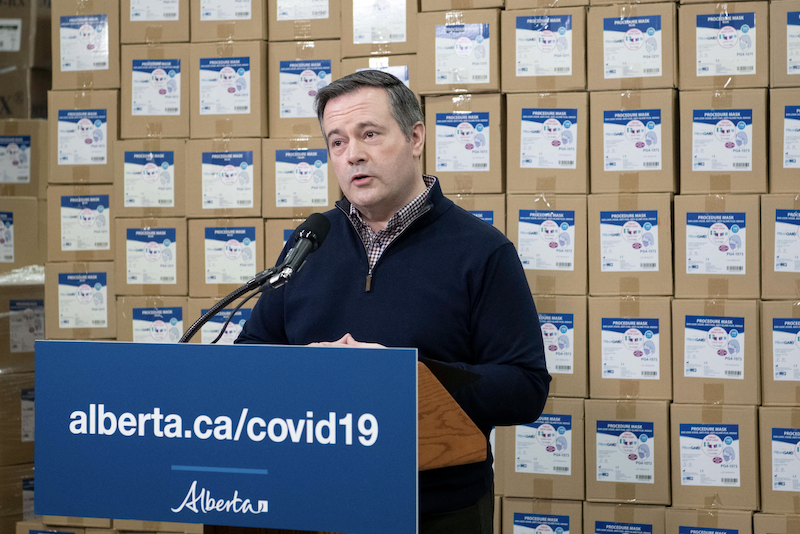 Alberta Premier Jason Kenney, before it was evident just how bad his government was going to be at dealing with the COVID-19 pandemic (Photo: Chris Schwarz, Government of Alberta).