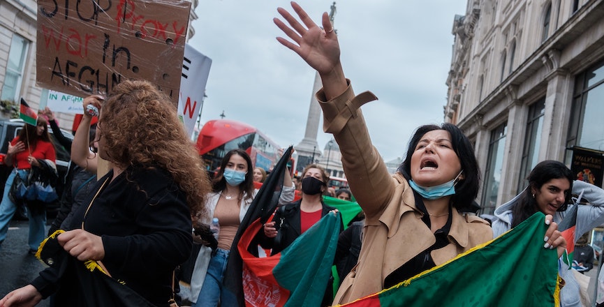 A march to end the war in Afghanistan in London, England. Image: Ehimetalor Akhere Unuabona/Unsplash