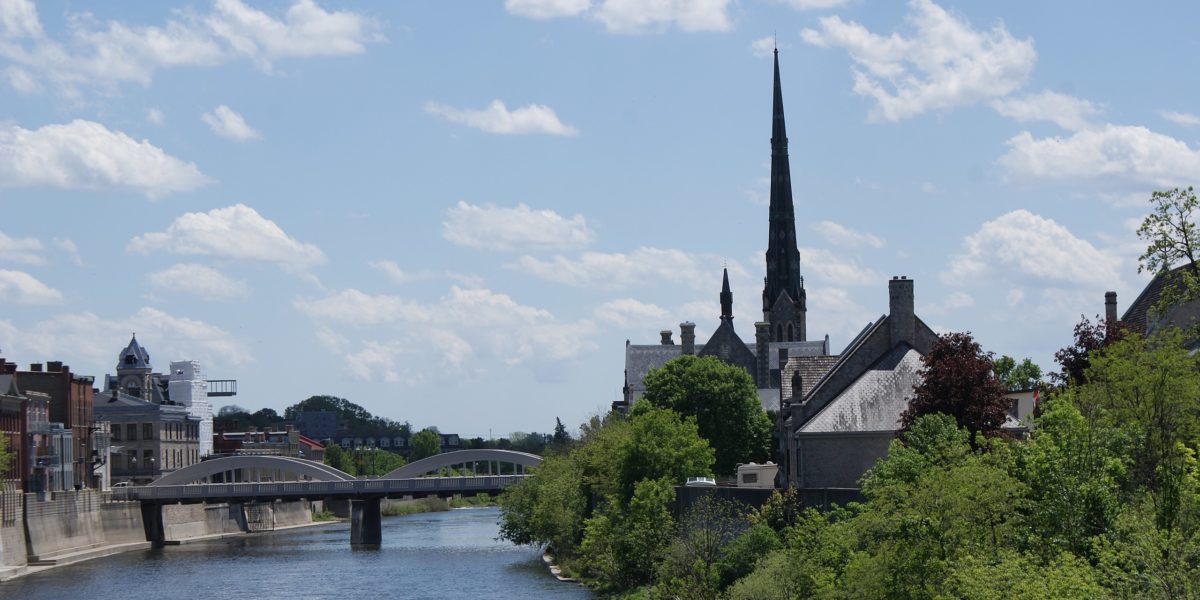 Grand River in Cambridge, Ontario. (Image: Peter J. Restivo/Creative Commons).