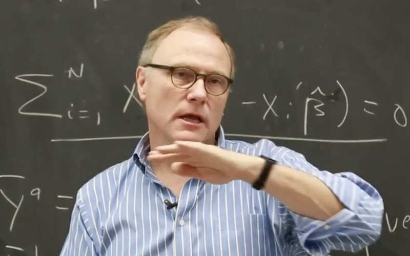 Nobel prize winning Canadian-born economist David Card (Photo: Video still/David Climenhaga).