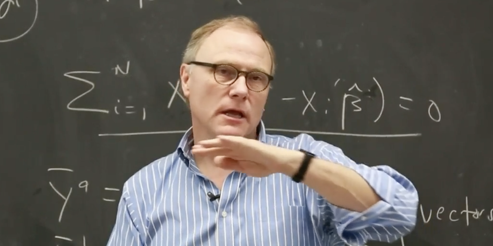 Nobel prize winning Canadian-born economist David Card (Photo: Video still/David Climenhaga).
