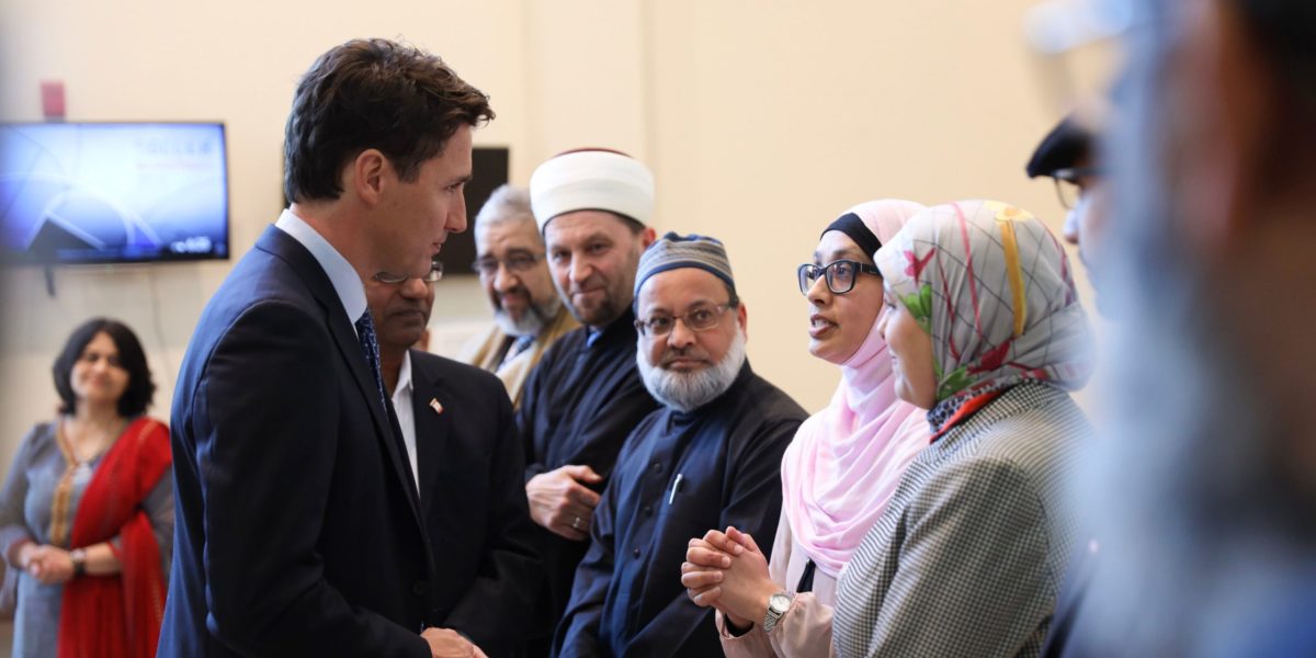 Justin Trudeau visited the South Nepean Muslim Community Mosque in 2019, to mourn for those killed in the New Zealand terrorist attack. (Image: Justin Trudeau/Twitter).