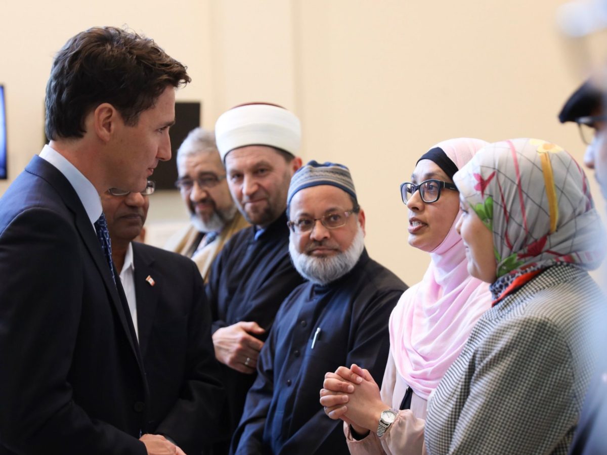 Justin Trudeau visited the South Nepean Muslim Community Mosque in 2019, to mourn for those killed in the New Zealand terrorist attack. (Image: Justin Trudeau/Twitter).