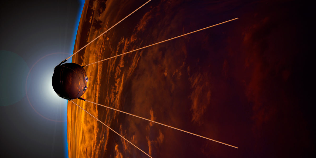 Artist's impression of the Sputnik satellite. (Image: Gregory R. Todd/Creative Commons).