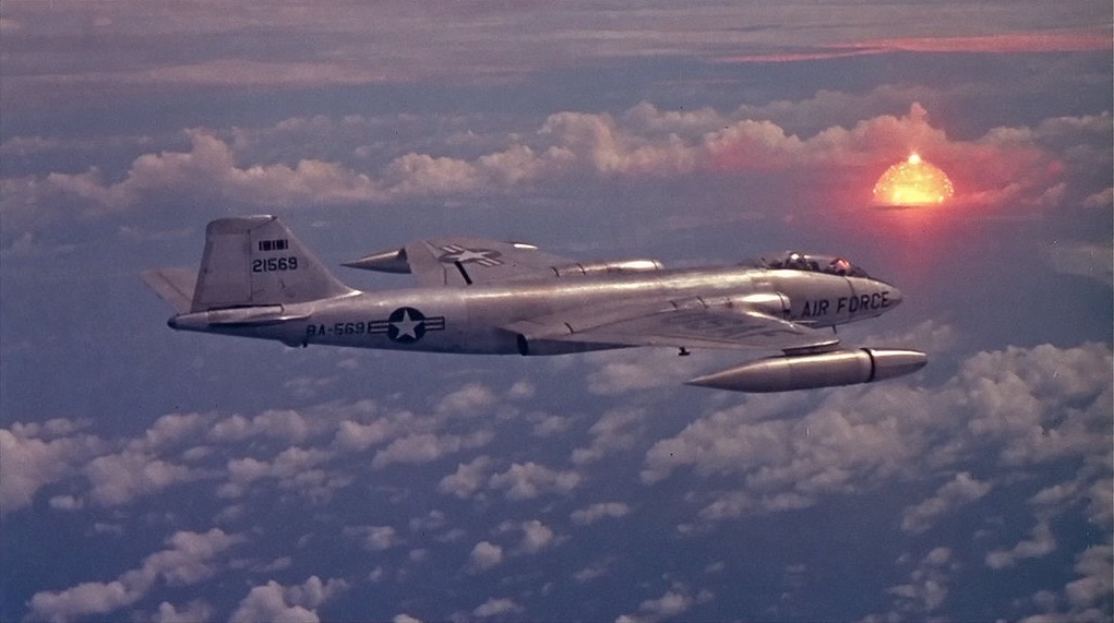 An aerial view of a nuclear weapons test in the United States in the late 1950s known as Operation Hardtrack I. (Image: Creative Commons).