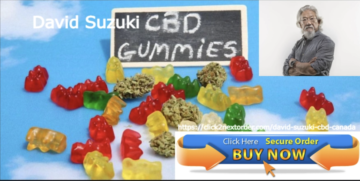 A scam ad for CBD gummies using David Suzuki's image. (Image: supplement24x7.com)