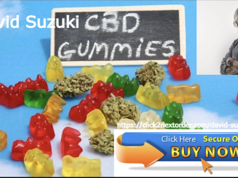 A scam ad for CBD gummies using David Suzuki's image. (Image: supplement24x7.com)