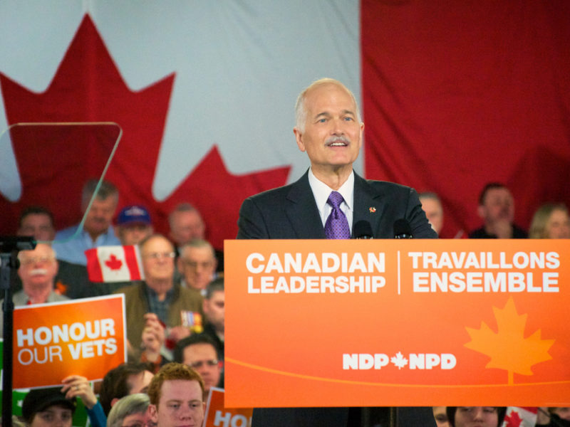 A photo of Jack Layton, who the fellowship honours