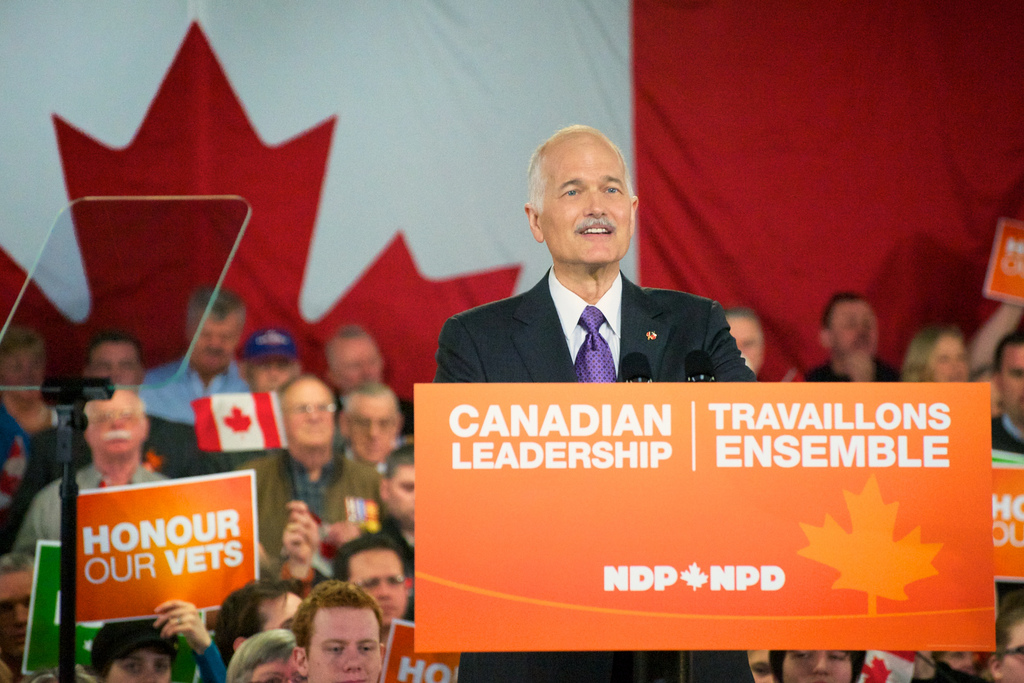 A photo of Jack Layton, who the fellowship honours