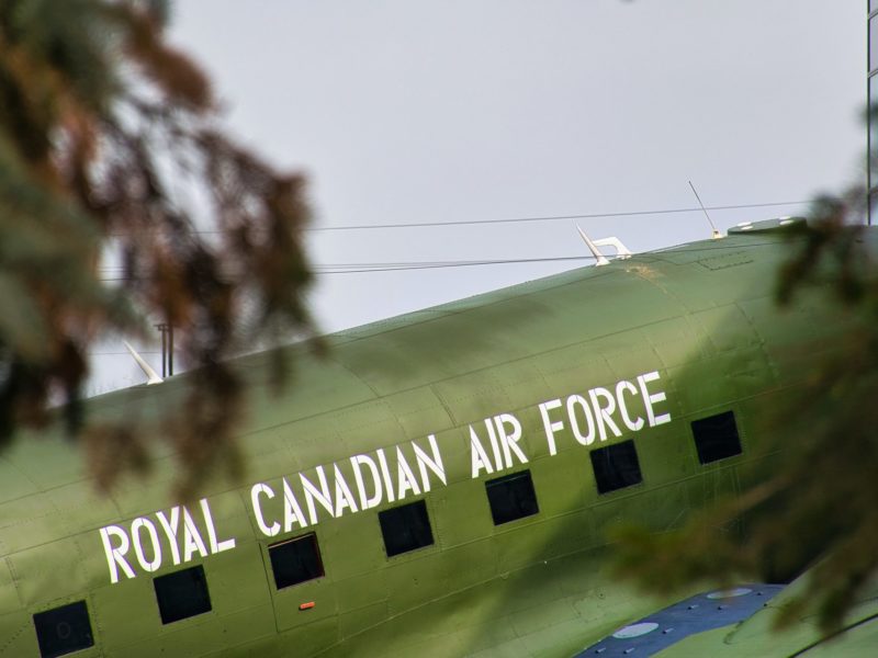 A green Royal Canadian Air Force plane. Image: Ryan Gagnon/Unsplash