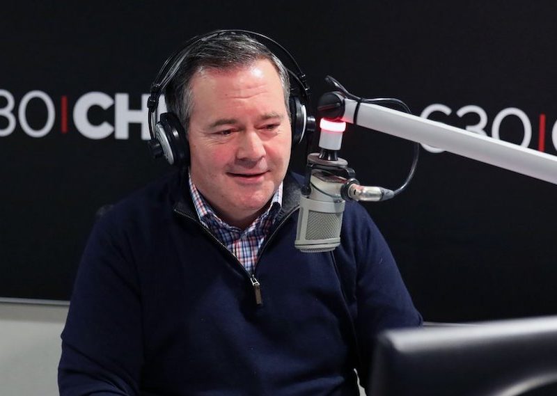 Premier Jason Kenney hosts his new radio program.