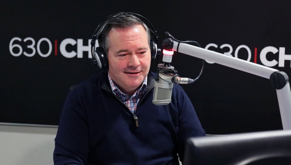 Premier Jason Kenney hosts his new radio program.