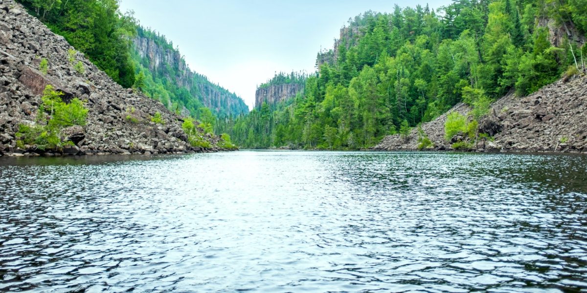 A photo of the waters in Thunder Bay, Ontario.