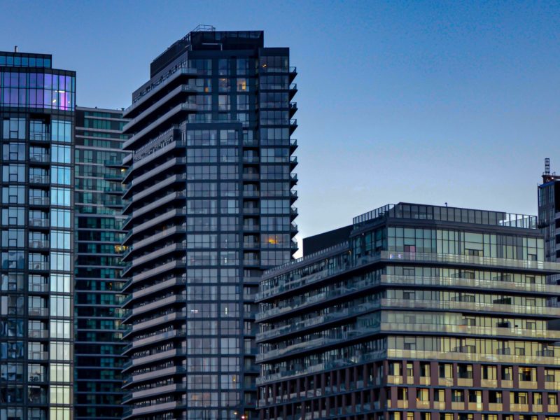 A photo of the Toronto skyline during the daytime.