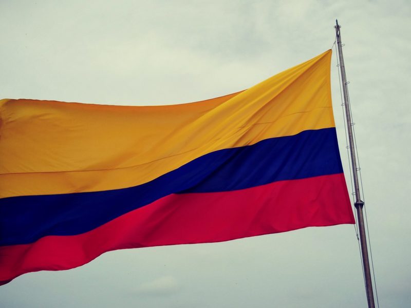 The Colombian flag. Photo by Edgar Jiménez.