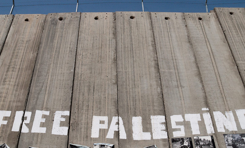 Palestine 2009. Israel's Wall in Bethlehem, West Bank. Shireen Abu Akleh was killed while reporting in the West Bank.