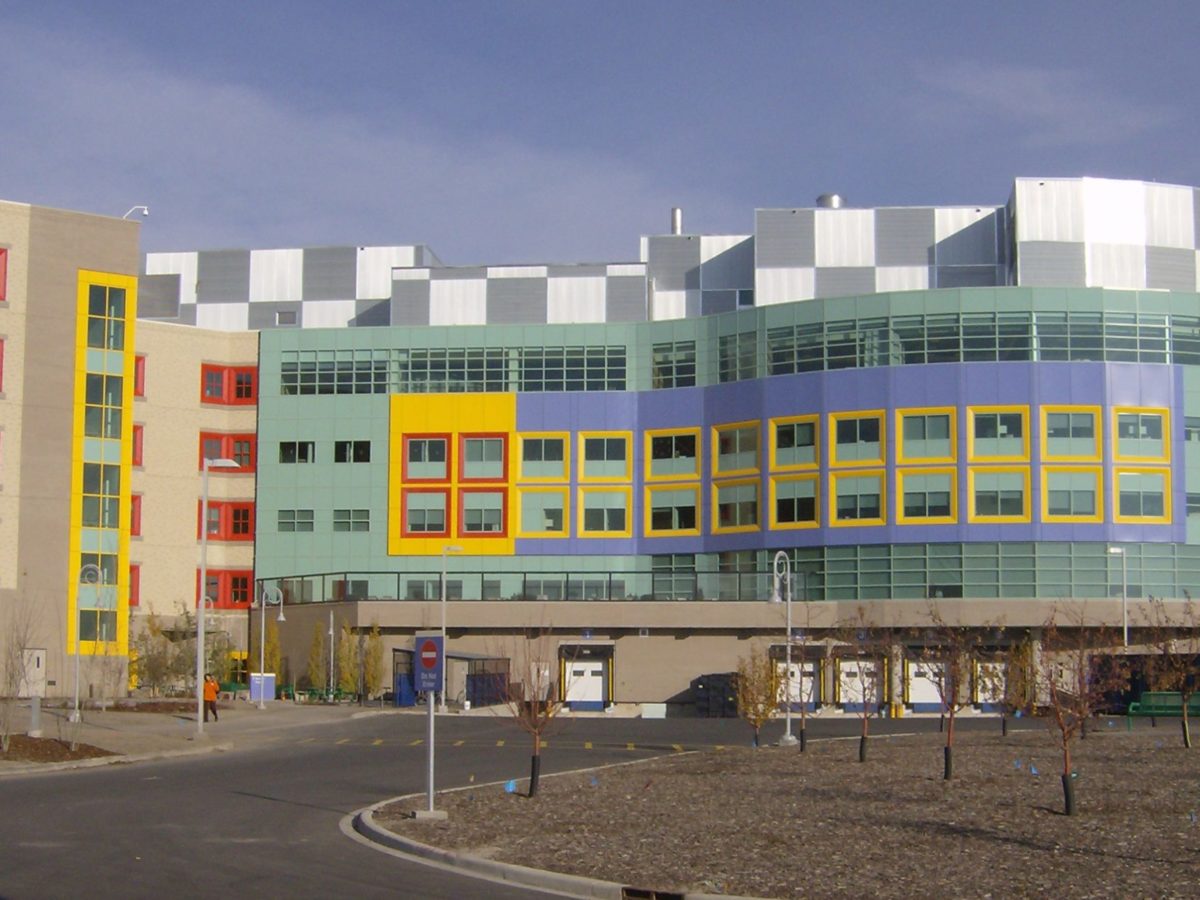 A photo of Alberta Children's Hospital in Calgary.