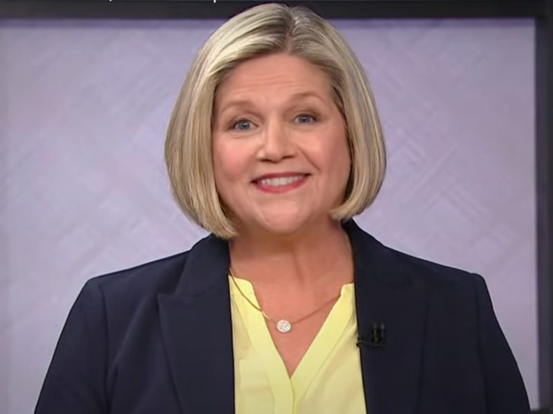 A screencapture of Ontario NDP Leader Andrea Horwath at the Ontario leaders debate held on Monday, May 16.