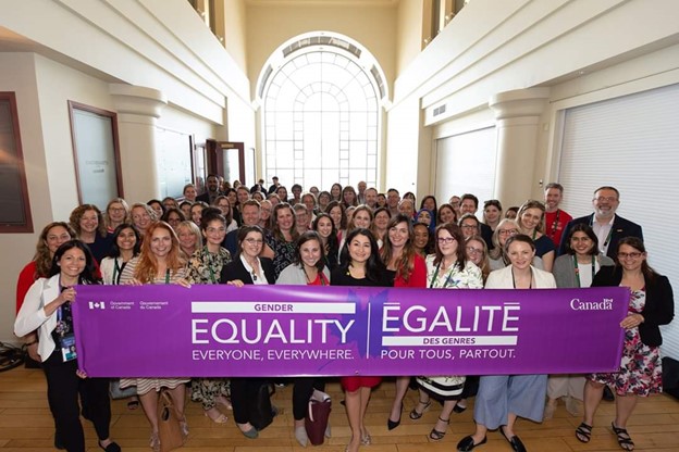 The Launch of the Equal Futures Network. Centre, the former Women and Gender Equality Minister, the Honorable Maryam Monsef (centre). Photo provided.