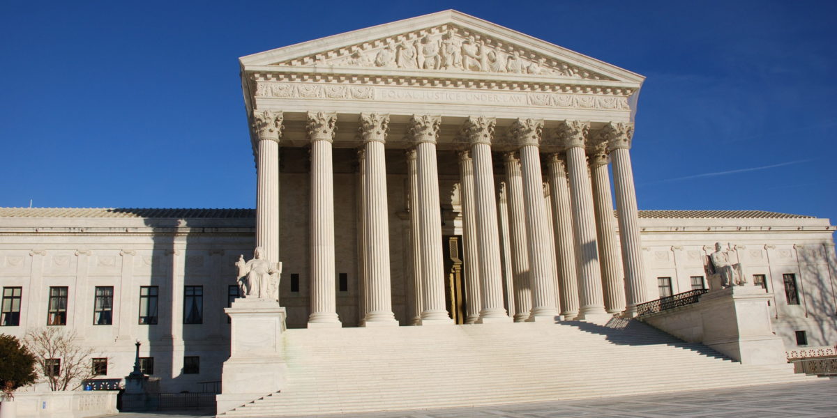 A photo of the U.S. Supreme Court building.