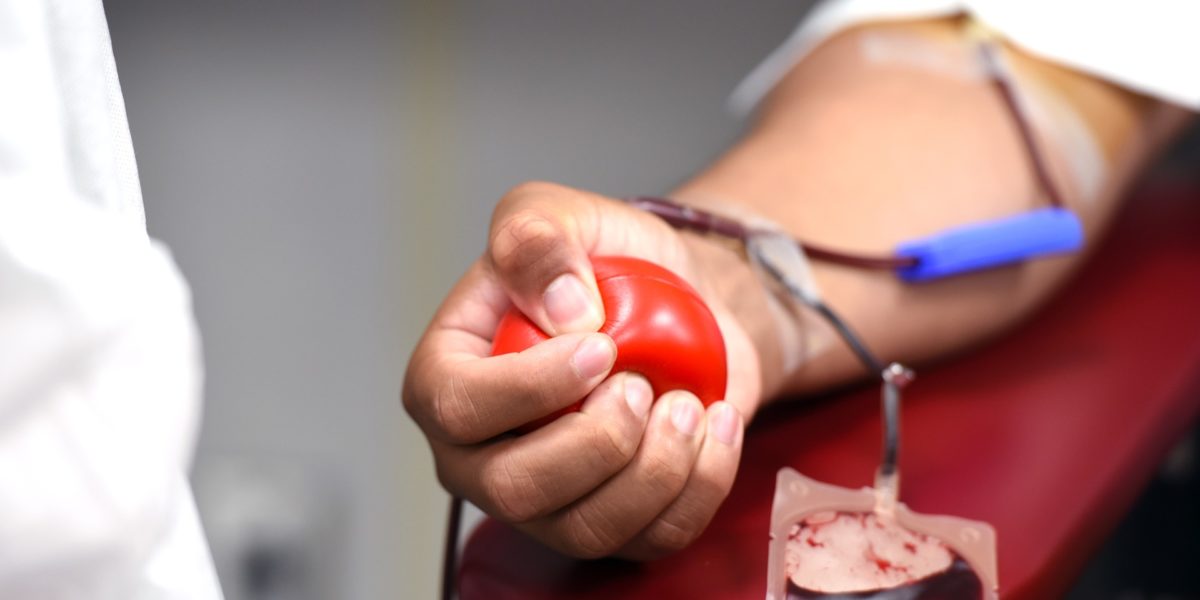 A photo of someone donating blood. The lifting of the gay blood ban means that sexual orientation will no longer be a barrier to donation.