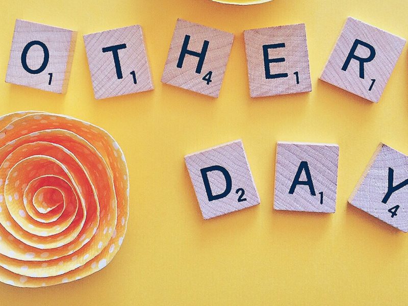 A photo featuring the words Mother's Day.