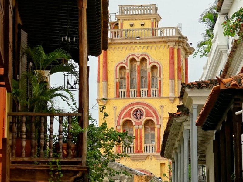 A photo of a street in Cartagena, Colombia