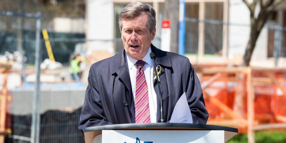 A photo of Toronto Mayor John Tory.