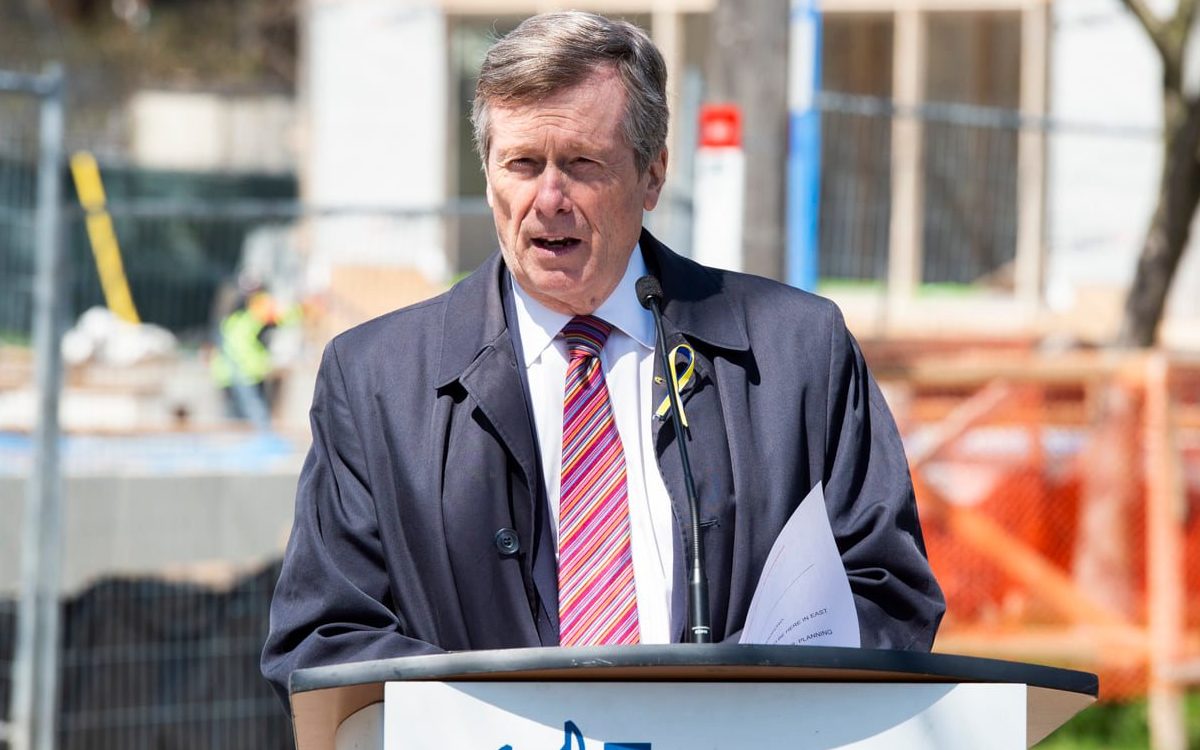 A photo of Toronto Mayor John Tory.