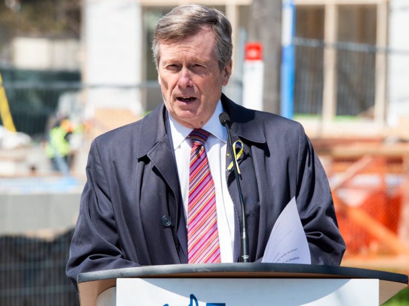 A photo of Toronto Mayor John Tory.