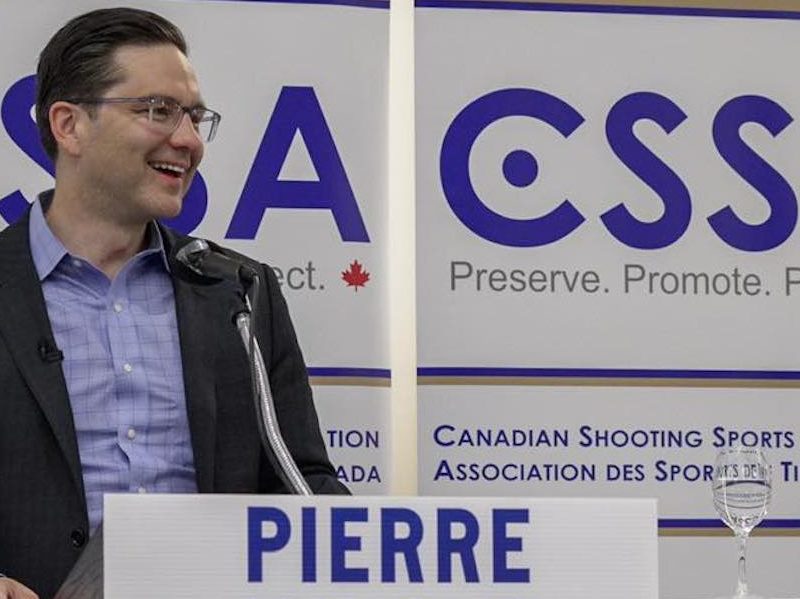 A photo of Conservative Party of Canada leadership frontrunner Pierre Poilievre.