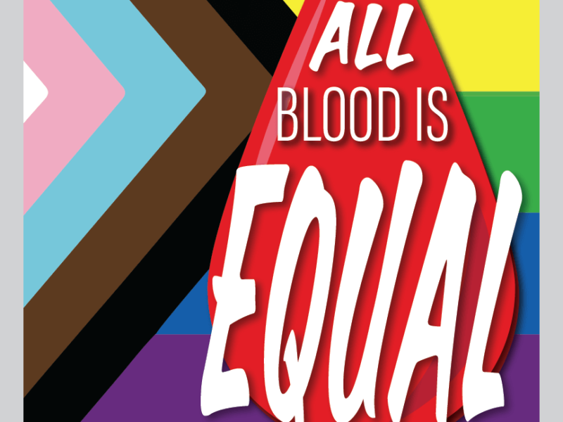 CUPW Pride Poster All Blood is Equal