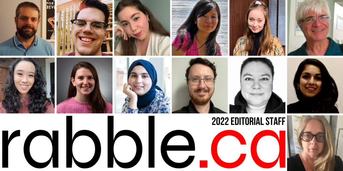A promotional photo of the new editorial team at rabble.ca