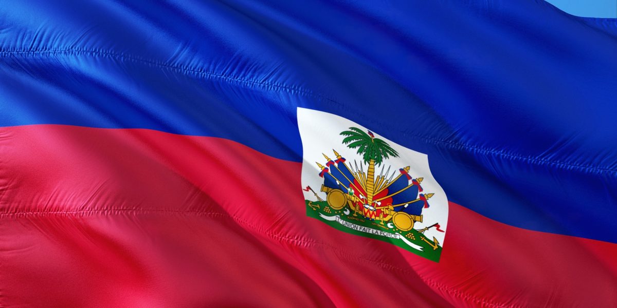 A photo of the Haitian flag.