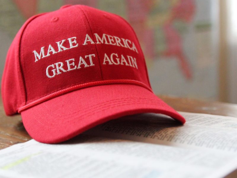 Photo of a MAGA hat