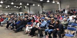 A photot of the crowd at the Cow Palace on June 27 in Olds.