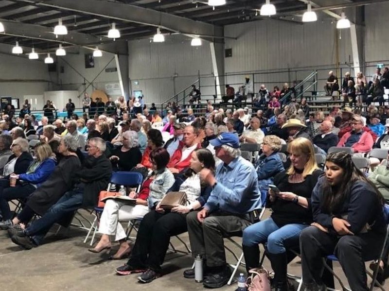 A photot of the crowd at the Cow Palace on June 27 in Olds.