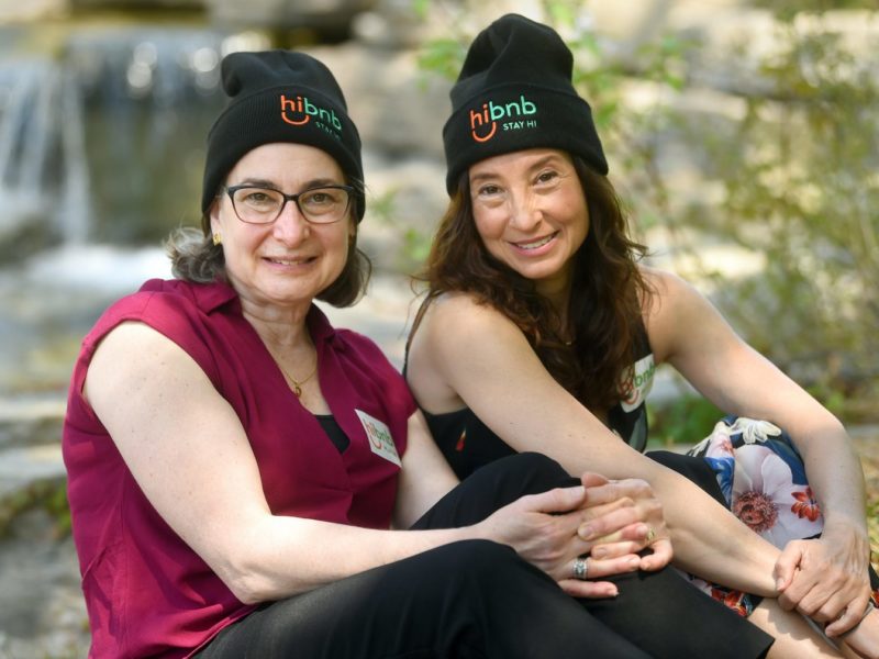 Diana Becker-Park, chief of staff, left and Elizabeth Becker, founder of HiBnB, the go-to for AirBnb for cannabis enthusiasts. Photo Provided.