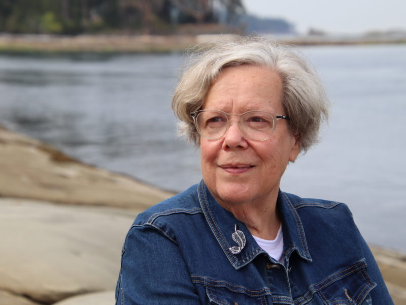 A photo of Libby Davies, the author reminiscing on rabble's history