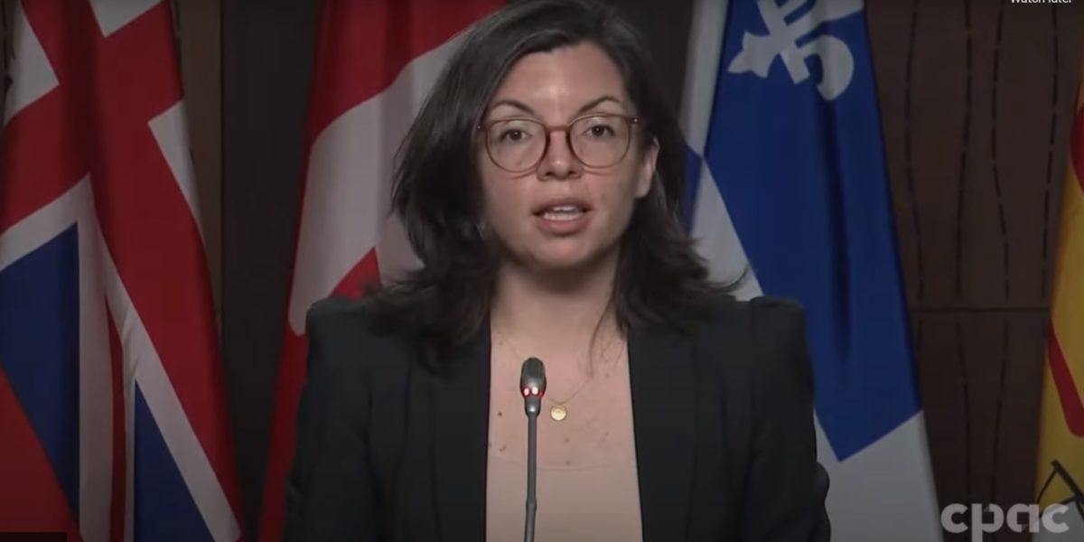 A screenshot of NDP tax critic Niki Ashton.