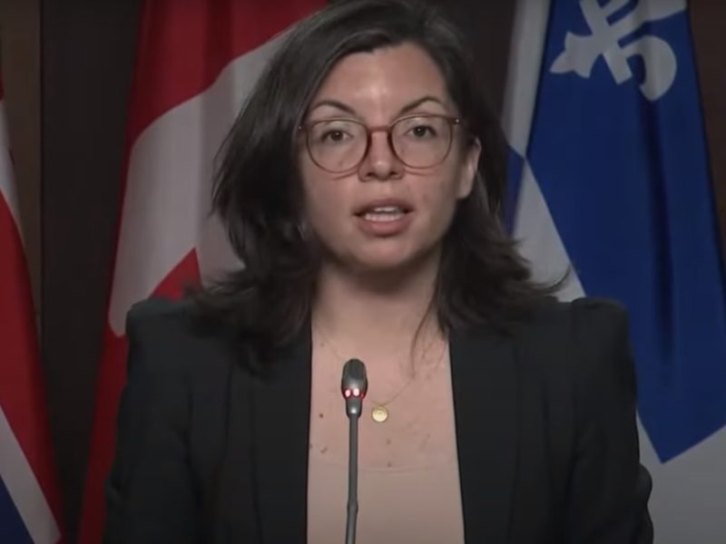 A screenshot of NDP tax critic Niki Ashton.