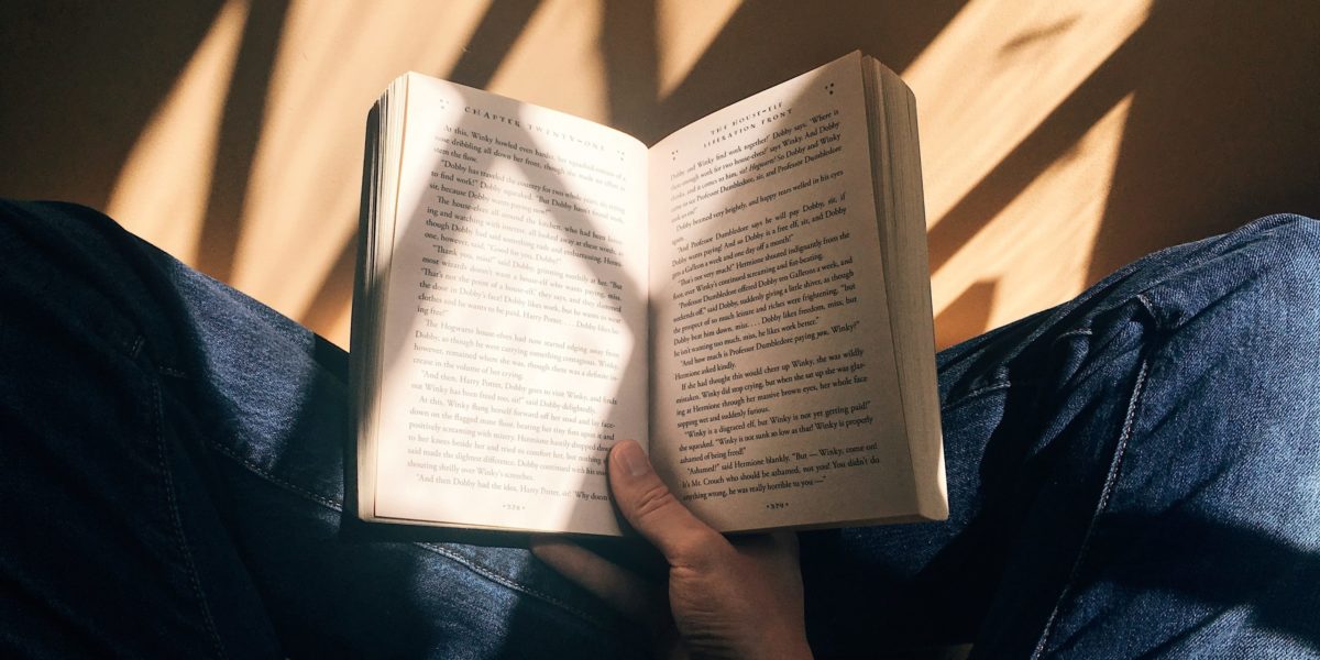 Photo of someone reading