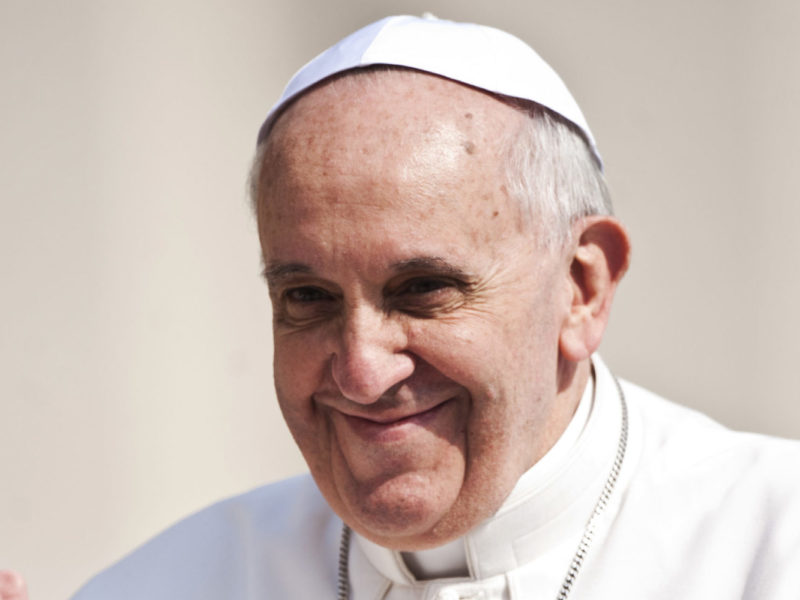 A photo of Pope Francis.