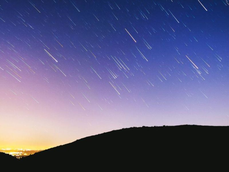 Image of the Perseids Meteor Shower