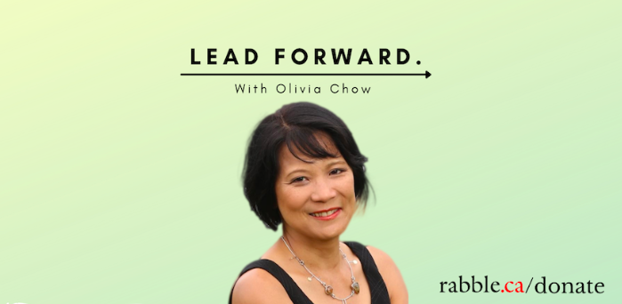 A graphic featuring Olivia Chow