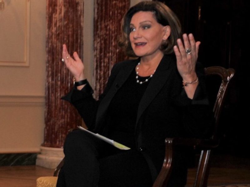 A photo of Lisa LaFlamme during an interview in 2016.