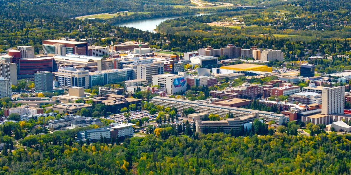 A photo of the University of Alberta campus in Edmonton.