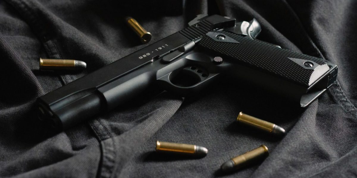 A photo of a handgun.