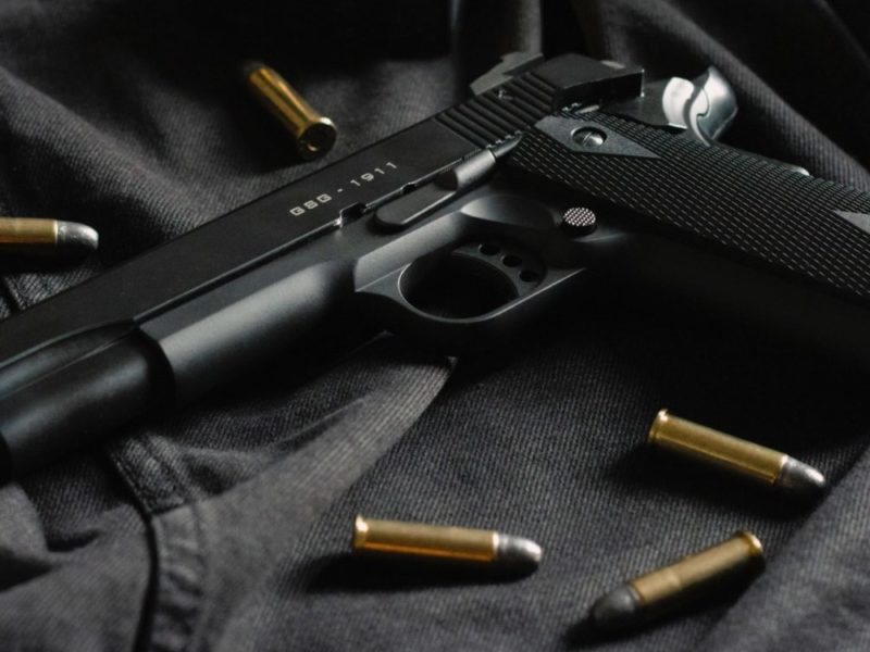A photo of a handgun.